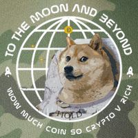 To The Moon And Beyond Doge Coin Crypto Legacy Tie Dye Trucker Hat