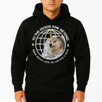 To The Moon And Beyond Doge Coin Crypto Hoodie