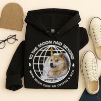 To The Moon And Beyond Doge Coin Crypto Hoodie