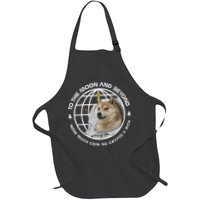 To The Moon And Beyond Doge Coin Crypto Apron