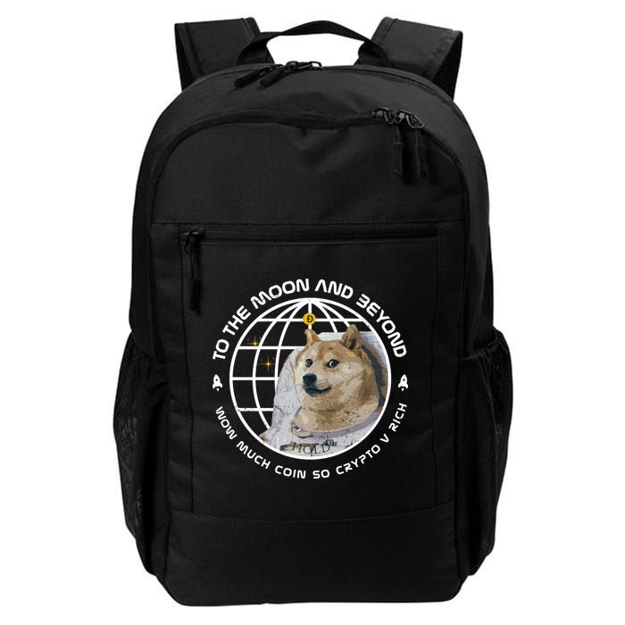 To The Moon And Beyond Doge Coin Crypto Backpack
