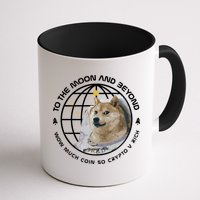 To The Moon And Beyond Doge Coin Crypto Mug