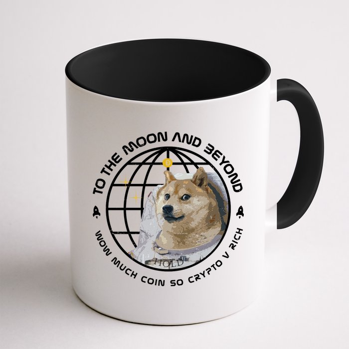 To The Moon And Beyond Doge Coin Crypto Mug