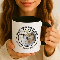 To The Moon And Beyond Doge Coin Crypto Mug
