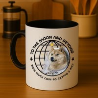 To The Moon And Beyond Doge Coin Crypto Mug