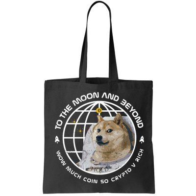 To The Moon And Beyond Doge Coin Crypto Bag