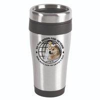 To The Moon And Beyond Doge Coin Crypto 16oz Travel Tumbler