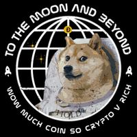 To The Moon And Beyond Doge Coin Crypto Baby Bodysuit