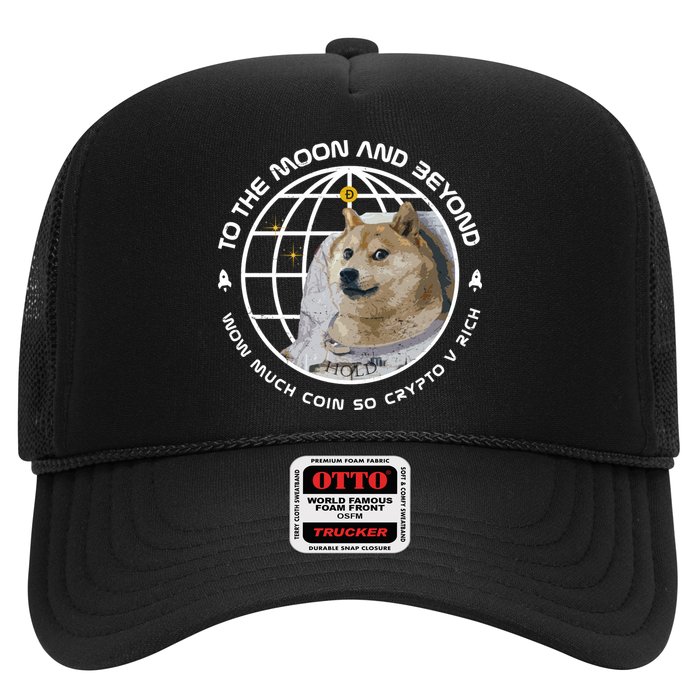 To The Moon And Beyond Doge Coin Crypto Hat