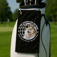 To The Moon And Beyond Doge Coin Crypto Golf Towel