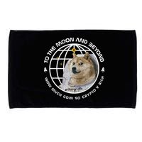 To The Moon And Beyond Doge Coin Crypto Microfiber Hand Towel
