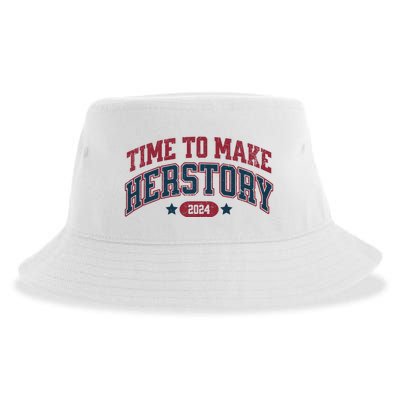 Time To Make Herstory Vote For Woman Feminist Sustainable Bucket Hat