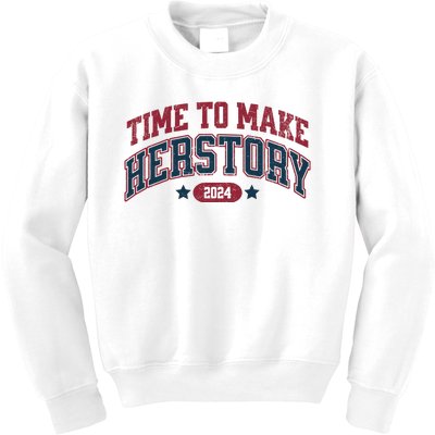 Time To Make Herstory Vote For Woman Feminist Kids Sweatshirt