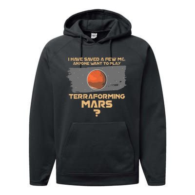 Terraforming The Mars Board Game Board Games Board Gamer Performance Fleece Hoodie