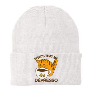 ThatS That Me Depresso Knit Cap Winter Beanie