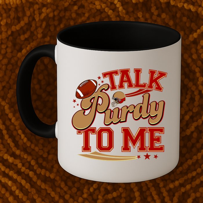 Talk Purdy To Me Football Purty Sports Fan Mug