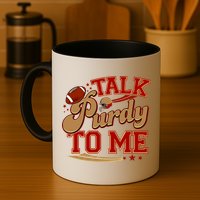 Talk Purdy To Me Football Purty Sports Fan Mug