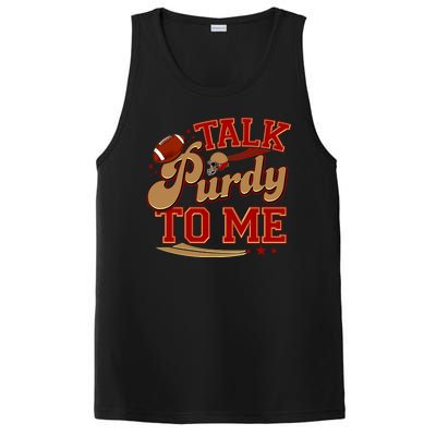 Talk Purdy To Me Football Purty Sports Fan PosiCharge Competitor Tank