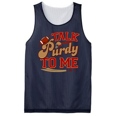 Talk Purdy To Me Football Purty Sports Fan Mesh Reversible Basketball Jersey Tank