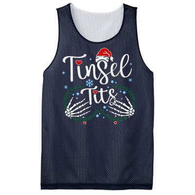 Tinsel Tits Matching Jingle Balls Christmas Funny Couples Mesh Reversible Basketball Jersey Tank