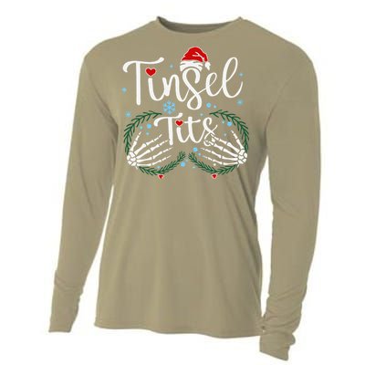 Tinsel Tits Matching Jingle Balls Christmas Funny Couples Cooling Performance Long Sleeve Crew