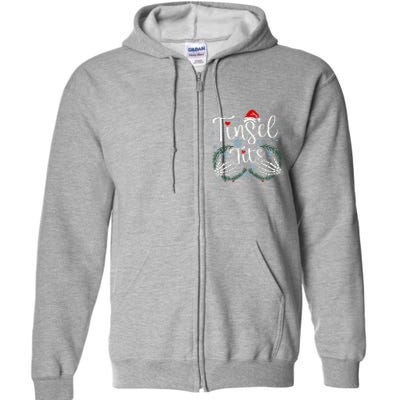 Tinsel Tits Matching Jingle Balls Christmas Funny Couples Full Zip Hoodie