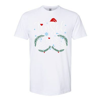 Tinsel Tits Matching Jingle Balls Christmas Funny Couples Softstyle CVC T-Shirt