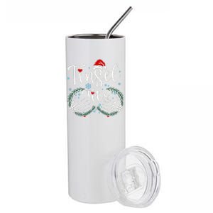 Tinsel Tits Matching Jingle Balls Christmas Funny Couples Stainless Steel Tumbler