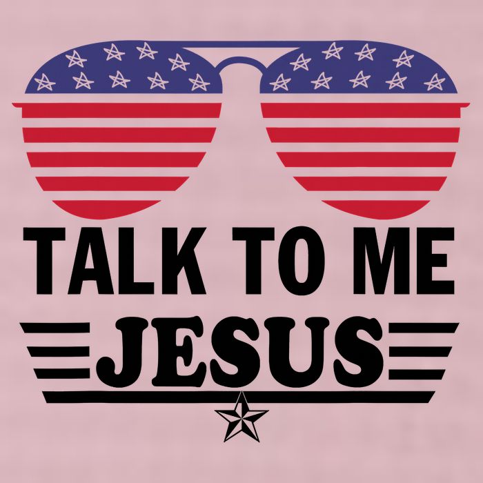 Talk To Me Jesus Glasses US Flag 25L Jumbo Tote
