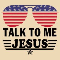 Talk To Me Jesus Glasses US Flag Zip Tote Bag