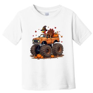 Thanksgiving Turkey Monster Truck Toddler T-Shirt