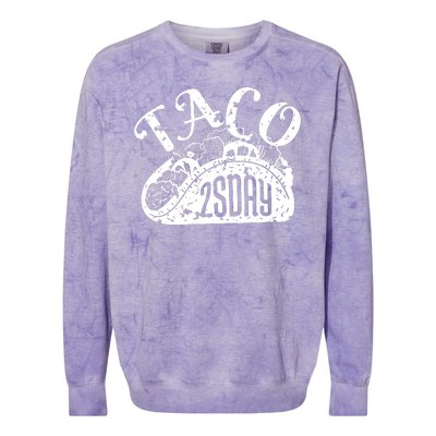 Taco Tuesday Mexican Colorblast Crewneck Sweatshirt