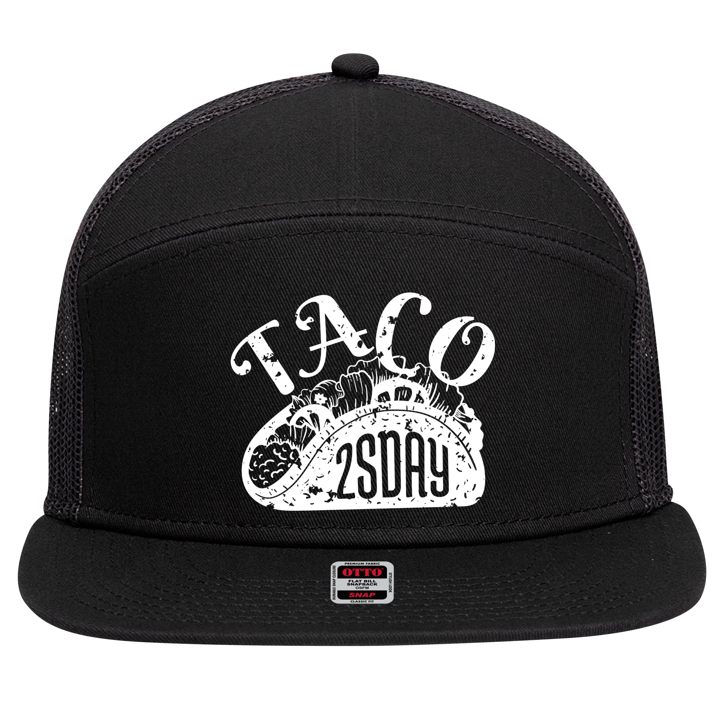 Taco Tuesday Mexican 7 Panel Mesh Trucker Snapback Hat