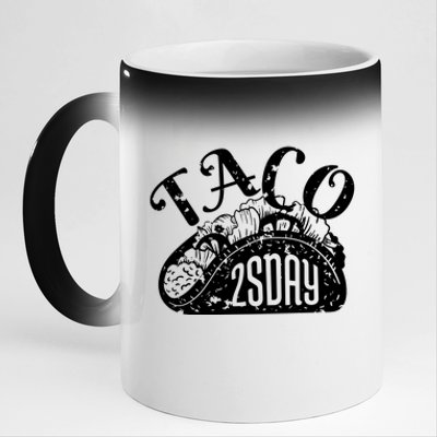 Taco Tuesday Mexican 11oz Black Color Changing Mug