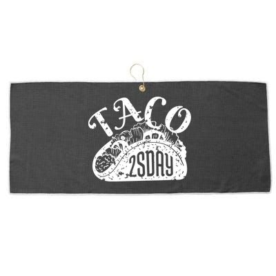 Taco Tuesday Mexican Large Microfiber Waffle Golf Towel