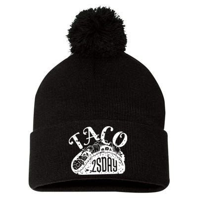 Taco Tuesday Mexican Pom Pom 12in Knit Beanie