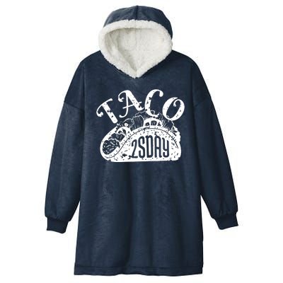 Taco Tuesday Mexican Hooded Wearable Blanket