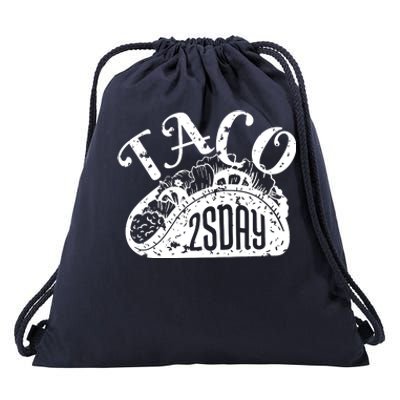 Taco Tuesday Mexican Drawstring Bag