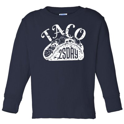 Taco Tuesday Mexican Toddler Long Sleeve Shirt