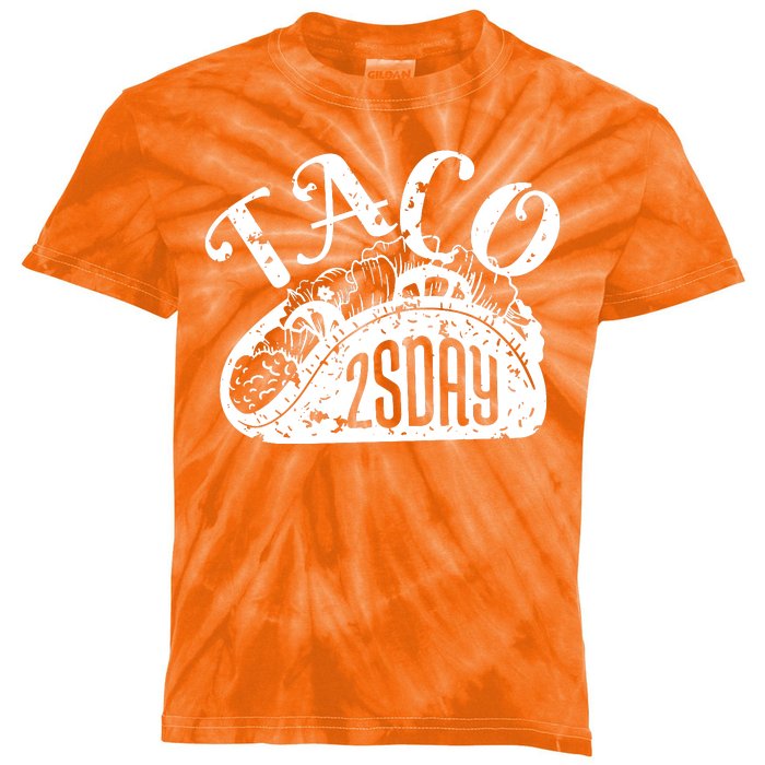 Taco Tuesday Mexican Kids Tie-Dye T-Shirt