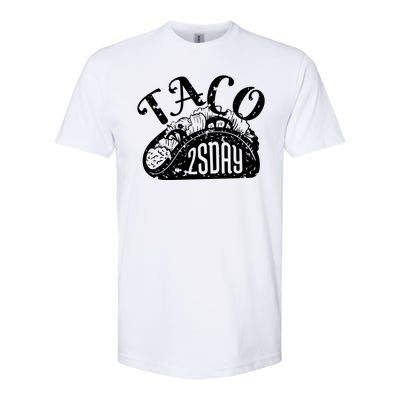 Taco Tuesday Mexican Softstyle CVC T-Shirt