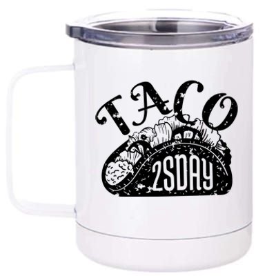 Taco Tuesday Mexican 12 oz Stainless Steel Tumbler Cup