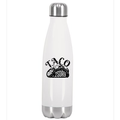 Taco Tuesday Mexican Stainless Steel Insulated Water Bottle