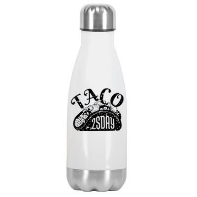 Taco Tuesday Mexican Stainless Steel Insulated Water Bottle