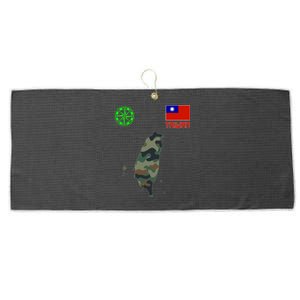 Taiwan Taiwan Map Taiwan Flag Flag Of Taiwan Gift Large Microfiber Waffle Golf Towel