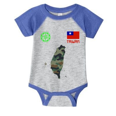 Taiwan Taiwan Map Taiwan Flag Flag Of Taiwan Gift Infant Baby Jersey Bodysuit