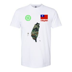 Taiwan Taiwan Map Taiwan Flag Flag Of Taiwan Gift Softstyle CVC T-Shirt