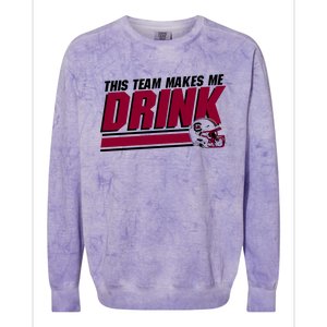 This Team Makes Me Drink South Carolina Football Colorblast Crewneck Sweatshirt