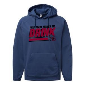 This Team Makes Me Drink South Carolina Football Performance Fleece Hoodie