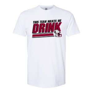 This Team Makes Me Drink South Carolina Football Softstyle CVC T-Shirt